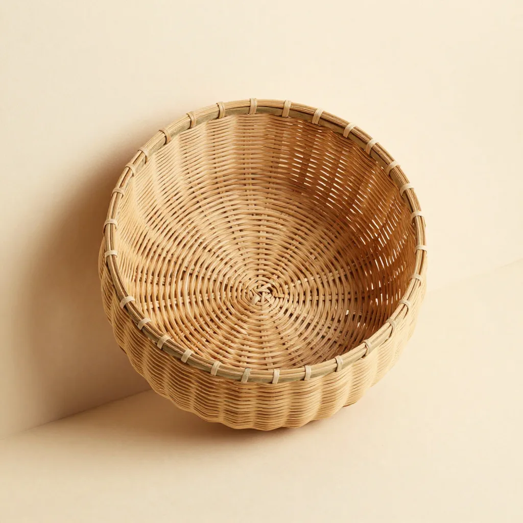 A wall Bolga basket on a light background